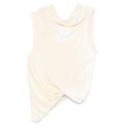 Rick Owens Champagne Top för Stilfull Look Beige, Dam