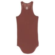 Rick Owens Ribbad Tanktop Brown, Dam