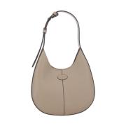 Tod's Beige Läder Väska med Justerbart Handtag Beige, Dam