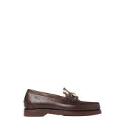 visvim Kornläder Loafers med Hardware Motif Brown, Herr