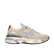 Premiata Beige Sneakers med 4.5 cm Höjd Beige, Dam