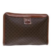 Celine Vintage Pre-owned Laeder kuvertvskor Brown, Dam