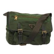 Prada Vintage Pre-owned Nylon prada-vskor Green, Dam