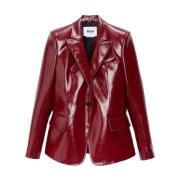 Msgm Stiliga Blazers för en chic look Red, Dam