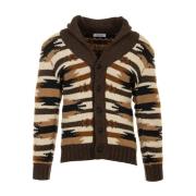 Gran Sasso Brun Cardigan Sweaters Multicolor, Herr