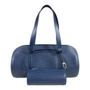 Louis Vuitton Vintage Pre-owned Laeder axelremsvskor Blue, Dam