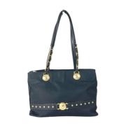 Versace Pre-owned Pre-owned Nylon axelremsvskor Blue, Dam