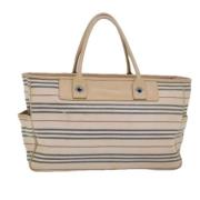 Burberry Vintage Pre-owned Canvas handvskor Beige, Dam