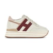 Hogan Ivory Sneakers för stiliga outfits Beige, Dam