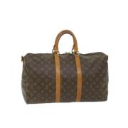 Louis Vuitton Vintage Pre-owned Canvas handvskor Brown, Dam