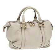 Gucci Vintage Pre-owned Laeder handvskor White, Dam