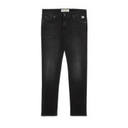 Roy Roger's Svarta Slim Fit Denim Jeans Aw24 Black, Herr