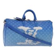 Louis Vuitton Vintage Pre-owned Canvas resvskor Blue, Dam