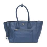 Prada Vintage Pre-owned Laeder prada-vskor Blue, Dam