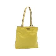 Prada Vintage Pre-owned Nylon prada-vskor Yellow, Dam