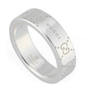 Gucci Gucci Signature ring i sterlingsilver Gray, Dam