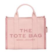 Marc Jacobs Jacquard Toteväska med Logomönster Pink, Dam