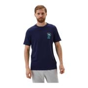 Puma Grafisk Squad Bomull T-shirt Blue, Herr