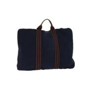 Hermès Vintage Pre-owned Bomull portfljer Blue, Dam