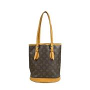 Louis Vuitton Vintage Pre-owned Canvas axelremsvskor Brown, Dam