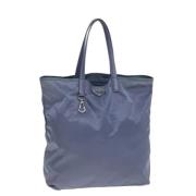 Prada Vintage Pre-owned Nylon prada-vskor Blue, Dam