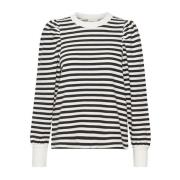 Karen by Simonsen Meteorit Sweat Blus Sweatshirt White, Dam