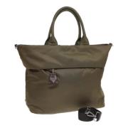 Prada Vintage Pre-owned Nylon totevskor Green, Dam