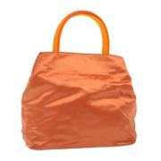 Prada Vintage Pre-owned Satin prada-vskor Orange, Dam