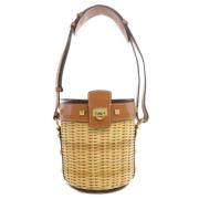 Salvatore Ferragamo Pre-owned Pre-owned Raffia axelremsvskor Brown, Da...