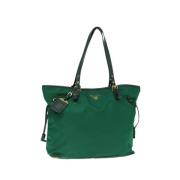 Prada Vintage Pre-owned Nylon prada-vskor Green, Dam