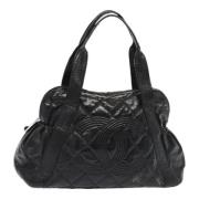 Chanel Vintage Pre-owned Tyg totevskor Black, Dam