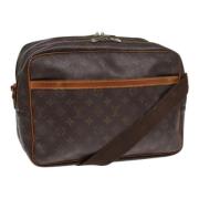 Louis Vuitton Vintage Pre-owned Canvas axelremsvskor Brown, Dam