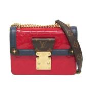 Louis Vuitton Vintage Pre-owned Laeder axelremsvskor Red, Dam