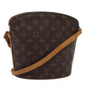 Louis Vuitton Vintage Pre-owned Canvas axelremsvskor Brown, Dam