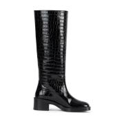 Stuart Weitzman Kaia Knee-High Boot Black, Dam