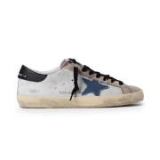 Golden Goose Vita Sneakers med Blå Stjärna Multicolor, Herr