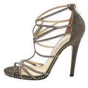 Jimmy Choo Pre-owned Pre-owned Mocka sandaler Gray, Dam