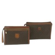 Celine Vintage Pre-owned Laeder kuvertvskor Brown, Dam