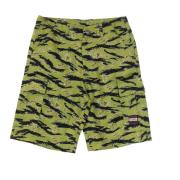 Propaganda Camouflage Cargo Shorts med Flera Fickor Green, Herr