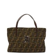 Fendi Vintage Pre-owned Canvas totevskor Brown, Dam