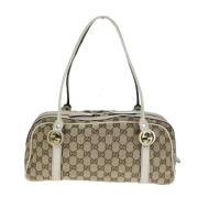 Gucci Vintage Pre-owned Canvas gucci-vskor Beige, Dam