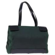 Prada Vintage Pre-owned Nylon prada-vskor Green, Dam