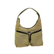 Gucci Vintage Pre-owned Nylon gucci-vskor Beige, Dam