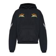 Rhude Hoodie Black, Herr