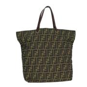 Fendi Vintage Pre-owned Canvas fendi-vskor Green, Dam