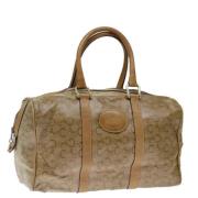 Celine Vintage Pre-owned Canvas handvskor Brown, Dam