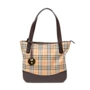 Burberry Vintage Pre-owned Canvas totevskor Beige, Dam