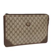 Gucci Vintage Pre-owned Laeder kuvertvskor Brown, Dam