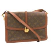 Louis Vuitton Vintage Pre-owned Canvas axelremsvskor Brown, Dam