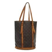 Louis Vuitton Vintage Pre-owned Canvas axelremsvskor Brown, Dam